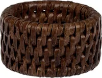 Serviettenring aus Rattan - handgefertigt für den perfekt gedeckten Tisch - nachaltige u. dekorative Tischdekoration (Dark Mokka)