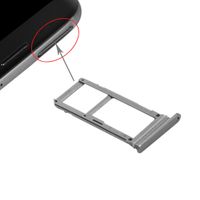 wortek Sim + Micro SD Karten Halter | Samsung Galaxy S7 | Dual Adapter Tray Slot Ersatz | Grau Silber