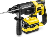 TROTEC Akku-Bohrhammer PRDS 20-20V Bohrmaschine Bohrer Schrauber mit Flexpower Multiakku-System (20 V 4 Ah) 2 Joule inkl. 3 x SDS-Bohrer und Transportkoffer