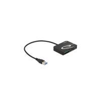 DELOCK Card Reader für XQD/SD/Micro SD + USB Typ-A Port