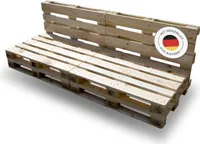 Palettensofa aus 6 Paletten á 120 x 80 cm