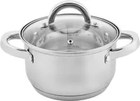 Topf 1,5L Edelstahl 16cm Kochtopf Suppentopf Induktion Universaltopf Fleischtopf