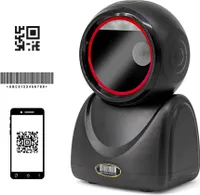 1D-2D-QR-Desktop-Barcode-Scanner mit Kabel, Hochgeschwindigkeits-Plattform, freihaendiger automatischer Sense-Leser, USB-Anschluss, Plug&Play, kompatibel mit Windows-Android-System, Bild-CMOS-Sensor, geeignet fuer Supermarkt, Einzelhandel, Lebensmittelgeschaeft, Lager