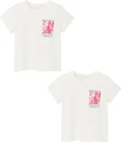 NAME IT T-Shirt 2er-Set Bequemer Rundhals Kurzarm Kinder Oberteil Größe: 134-140