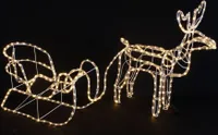 LED-Deko Rentier mit Schlitten Weihnachten Weihnachten Dekoration Deko Winter