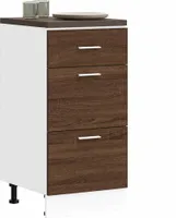vidaXL Unterschrank Lyon Braun Eichen-Optik 40x46x81,5 cm Holzwerkstoff