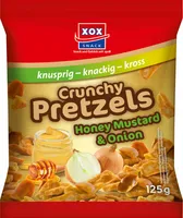 XOX Crunchy Pretzels Honey Mustard and Onion Pretzel Pieces 125g