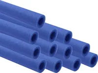 AWM Trampolin Schaumstoff 100 cm Schaumstoffrohre Schaumstoffpolster Stangenschutz  EU (Blau, 12 Stück)