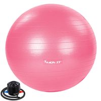 MOVIT Gymnastikball 75 cm Fitnessball Sitzball mit Pumpe pink