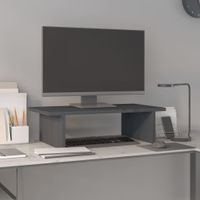 Monitorständer Grau 50x27x15 cm Massivholz Kiefer , Monitorständer Design 2024
