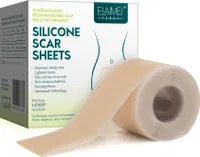 Narbenpflaster Silikonpflaster Silikon Pflaster Narben Reduktion Silicone Scar Sheets, Länge: 4cm x 3m