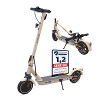 DAMI E-Scooter mit Straßenzulassung (ABE): leicht tragbarer und faltbarer Elektroroller mit 400-W-Motor, doppelter Stoßdämpfung, IP54, Dualbremssystem