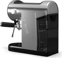Klarstein, retro espresso kávovar s portafiltrem, napěňovač mléka, 1360 W, 0,9 l
