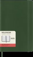 Moleskine 12 Monate Tageskalender 2025, Large/A5, 1 Tag = 1 Seite, Weicher Einband, Myrtengrün
