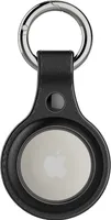 Schutzhülle für Apple Airtag Bluetooth Tracker Finder Silikon Hülle, Laimtop Litschi Haut Airtag-Abdeckung für Tasten Rucksäcke Liner Taschen Schwarz