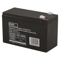 EMOS Wartungsfreier Bleiakku 12V, 7,2 Ah, Faston 6,3 mm, Bleiakkumulator für USV-Anlagen, Alarmsysteme, B9674