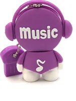 Onlineworld2013 Music Man Musik Lila Funny USB Stick 64 GB USB 3.0