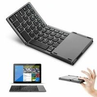 Bluetooth Tastatur Faltbare mit Touchpad,Kabellose Mini Bluetooth 3.0-Tastatur für PC,i-Pad,Laptop,Windows,Android Tablet und Smartphone