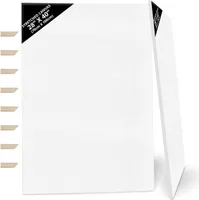 Kurtzy 2er-Pack Leinwände zum Bemalen 70 x 100 cm - Bespannte Keilrahmen Leinwände zum Bemalen XXL aus Holz - Leinwände Geeignet für Acryl- und