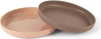 Dantoy Teller-Set Olivgrün/Mokka, 2dlg.