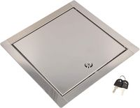 Přístupový panel KOTARBAU® velikost 20x20 cm s klíčem nerezová ocel stříbrná pro přístupové šachty