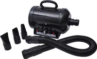 PawHut Profesionálny sušič vlasov pre psov Pet Dryer Šepkajúci sušič vlasov pre psov 2800W Kovová čierna 40 x 16 x 20 cm