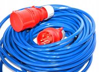 Hilark Verlängerungskabel H07BQ-F 5g2,5 mm (5x2,5) 16A 400V Blau Polyurethan kabel PUR 10 meter