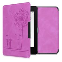 kwmobile Hülle kompatibel mit Amazon Kindle Paperwhite (10. Gen - 2018) Hülle - Kunstleder Cover - Pusteblume Love Violett