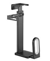 Xantron® PC Halterung mit inspirierenden RGB Effekten/PC Halterung unter Schreibtisch, PC Wandhalterung/Einstellbar in Länge, Tiefe & Breite, ideal für Gaming - Tragkraft bis 20kg