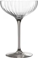 Leonardo Champagnerschale Poesia, Sektschale, Champagnerglas, Champagner Schale, Glas, Kristallglas, Grau, 260 ml, 022385