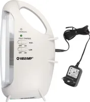 Akku-Leuchte mit Anti Black-Out Funktion, tragbare wiederaufladbare LED-Notleuchte, 320 Lumen, mit Transformator
