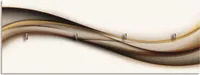 ARTland Schlüsselbrett Welle Größe: 40x14,8 cm