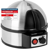 Clatronic® elektrischer Eierkocher | Eierkocher aus Edelstahl mit Härtegradeinstellung (7 Eier) | beleuchteter Ein-/Aus-Schalter | 400 Watt | EK 3321