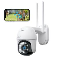 ieGeek PTZ Überwachungskamera Aussen WLAN 355°/90°Schwenkbar, 1080P Outdoor Kamera WIFI mit 30M Farbnachtsicht, Automatische Verfolgung, Onvif, IP65 (Weiß)