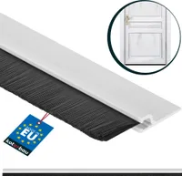 KOTARBAU Bürstendichtung 100 cm Weiß Selbstklebende Türdichtung Dichtungsstreifen Zugluftstopper Streifenbürste Türbürste Türbodendichtung