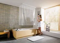 Kleine Wolke Eckduschrollo 132 x 56 x 240 cm weiß