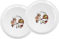 Pizzateller 31cm Porzellan - 2er Set - Pizzabäcker