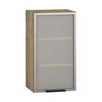 Halmar Szafka kuchenna górna Vento GV-40/72 L - dąb craft / aluminium / szkło mleczne