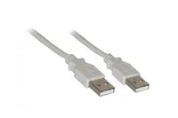 USB 2.0 Hi-Speed Kabel 3 m, Grau, 3 m
