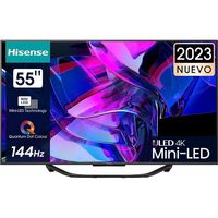 Hisense 55U7KQ Fernseher 139,7 cm (55') 4K Ultra HD Smart-TV WLAN Schwarz 500 cd/m²