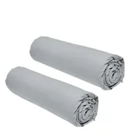 2 Spannbettlaken – 160 x 200 cm – 2 PersonenStahl