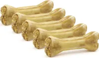 DOGBOSS 100% Natur Kauknochen - Hundeknochen, Rinderhaut mit Energielieferanten, 5 Stück 12 cm