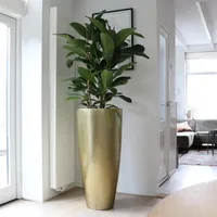Goldener Pflanzentopf Fiberstone Gold Ø47 x 100 cm