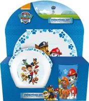 PAW PATROL Kinder Frühstücks-Set 3-teilig aus Melamin Kindergeschirr