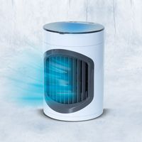 LIVINGTON SmartChill – Klimagerät mit Wasserkühlung – Tragbares Klimagerät mit 3 Stufen – kraftvoller Mini Luftkühler mit Tankvolumen für 12h Kühlung