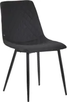 CLP Stuhl Telde Stoff mit Metallgestell,schwarz