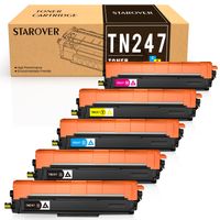 5 Toner TN247 Kompatibel Ersatz mit Brother TN247 TN243 Toner Patronen für Brother DCP-L3550CDW MFC L3750cdw MFC-L3770CDW HL-L3210CW MFC-L3710CW DCP-L3510CDW MFC-L3730CDN Drucker