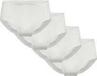 Ammann 4er Pack Organic Baumwolle Doppelripp Slip / Unterhose Weiche Baumwolle, Klassische Doppelripp-Qualität, Angenehmes Tragegefühl