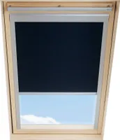 ITZALA Verdunkelungsrollo kompatibel mit VELUX Dachfenster U08, 808, 8, Schwarz