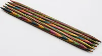KnitPro SYMFONIE Nadelspiel / Strumpfstricknadeln Birke 10 cm , Größe:10 cm / 2.5 mm